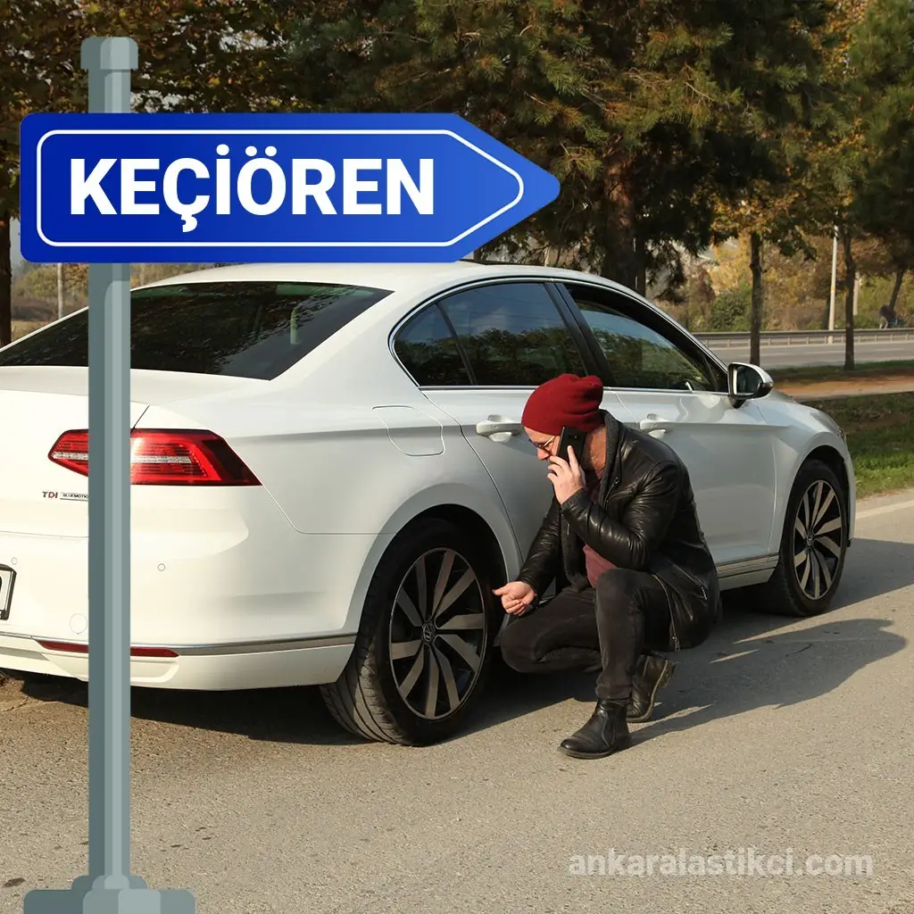 Keçiören’de Anında Müdahale Eden Mobil Lastik Servisi